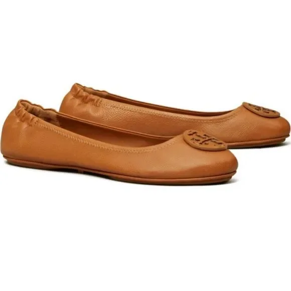 Tory Burch Minnie Travel Ballet Flat size 7.5 fair condition - Picture 1 of 5